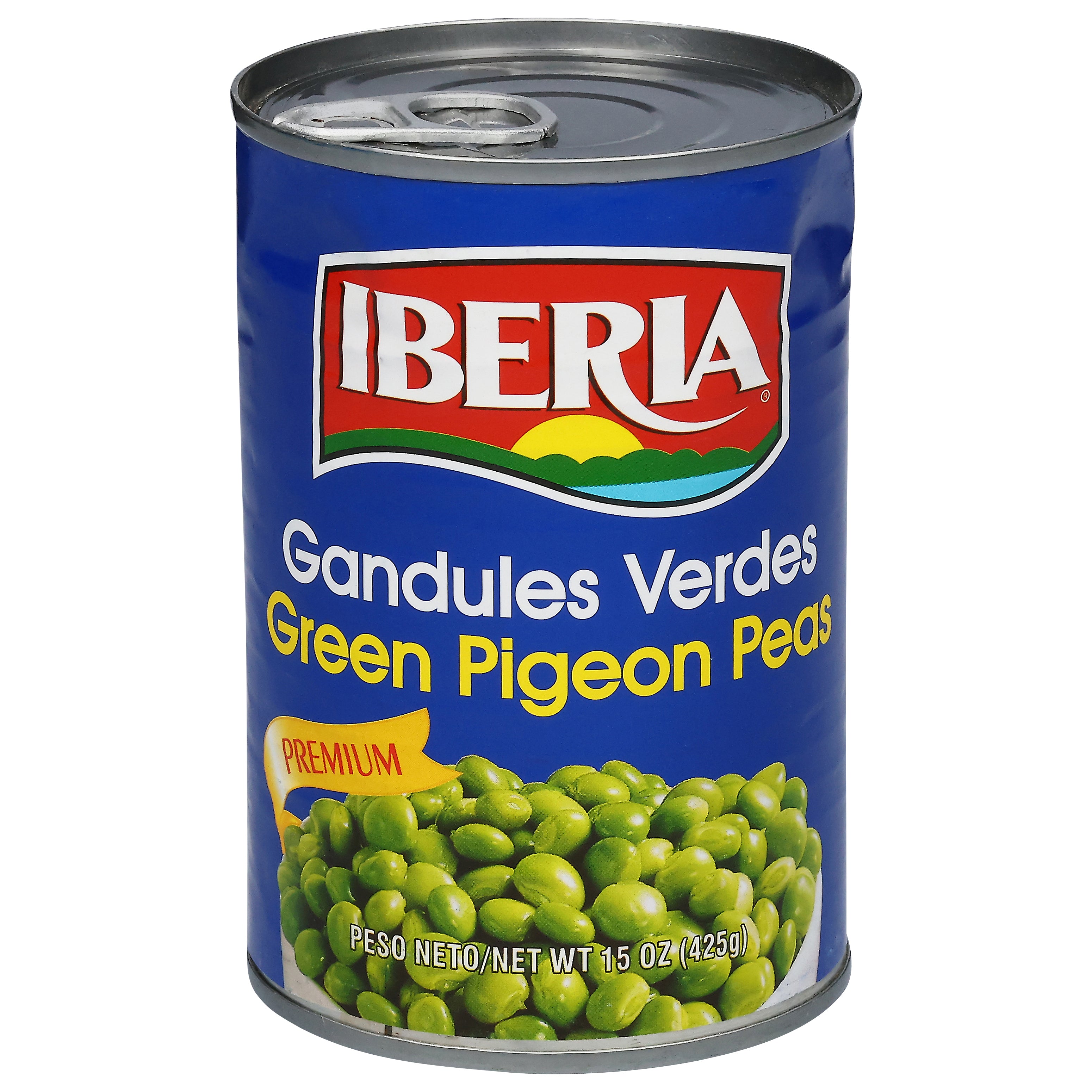 Iberia Green Pigeon Peas 15 oz