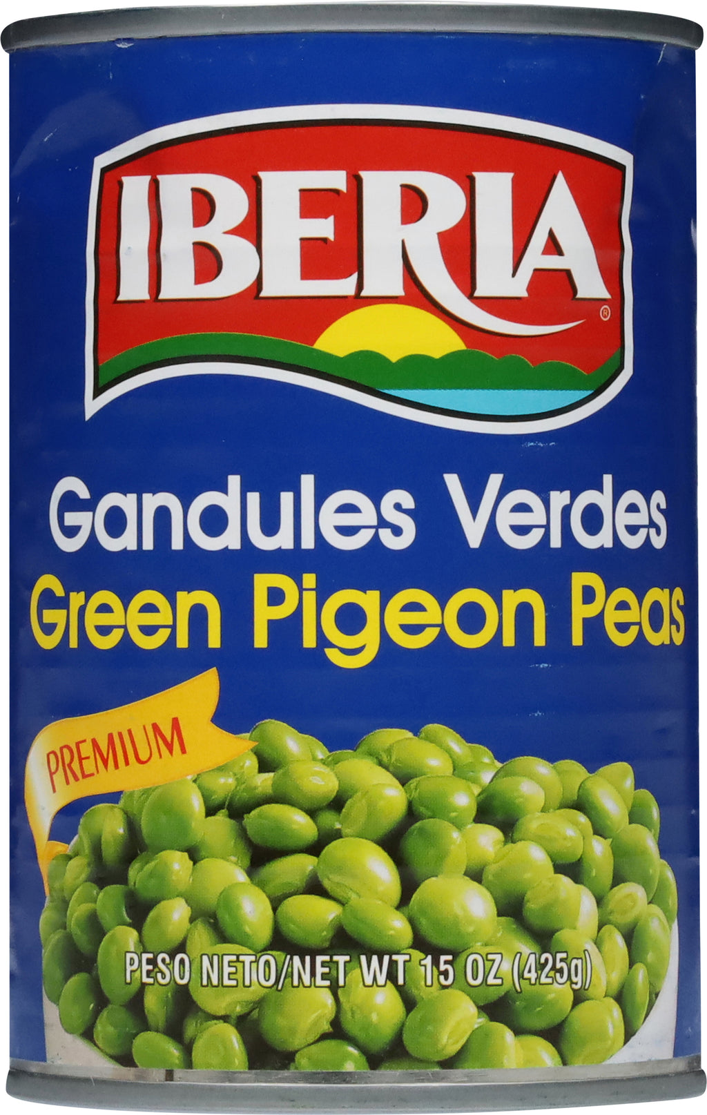 Iberia Green Pigeon Peas 15 oz