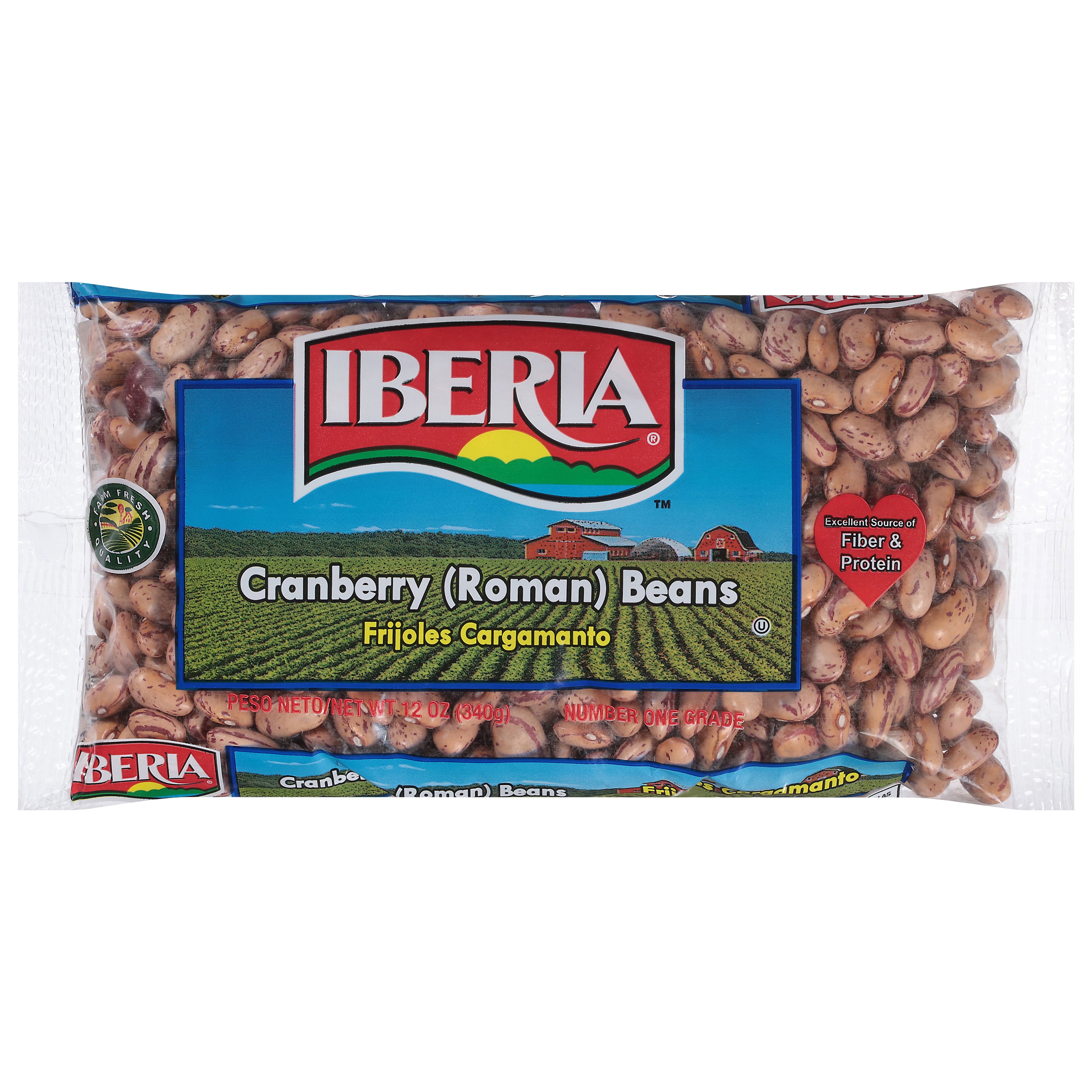 Iberia Roman Cranberry Beans 12 oz