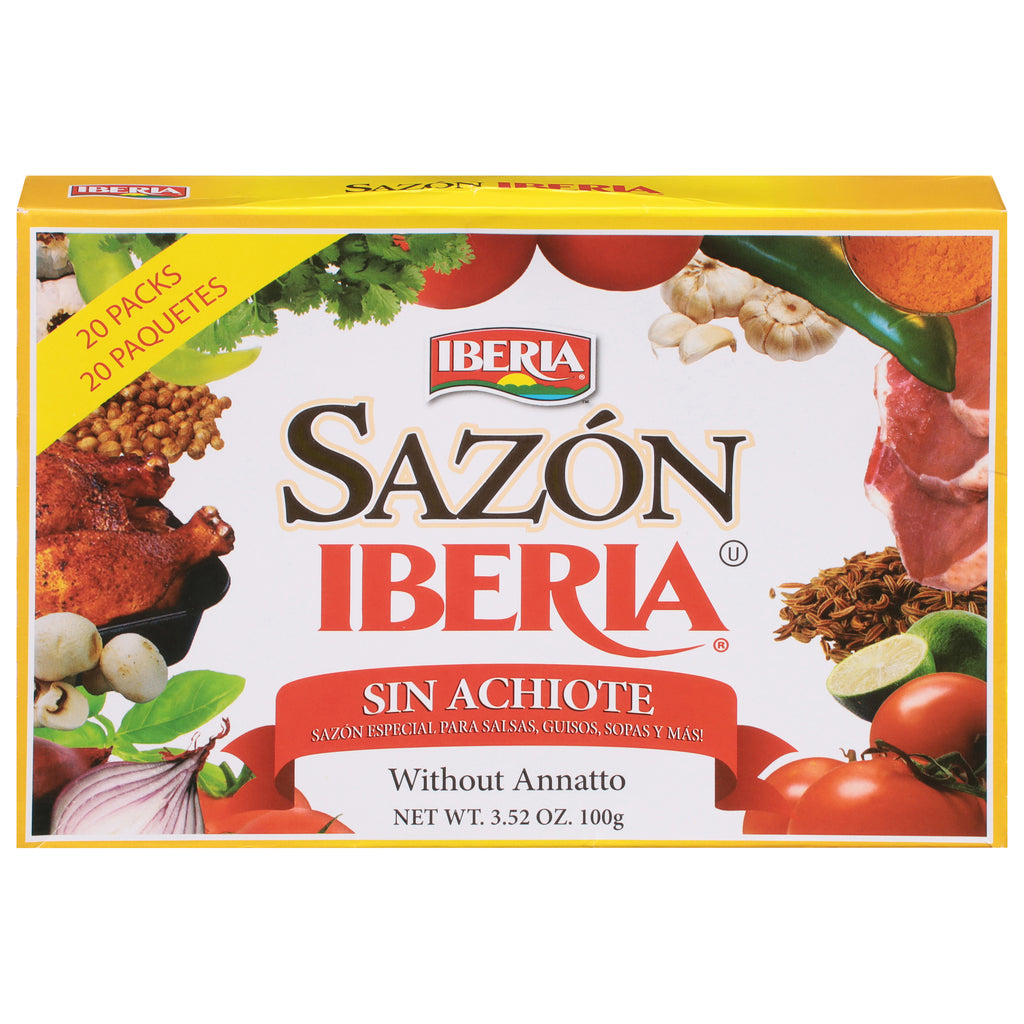 Iberia Sazon without Coriander & Annatto - 20 ct 3.52 oz