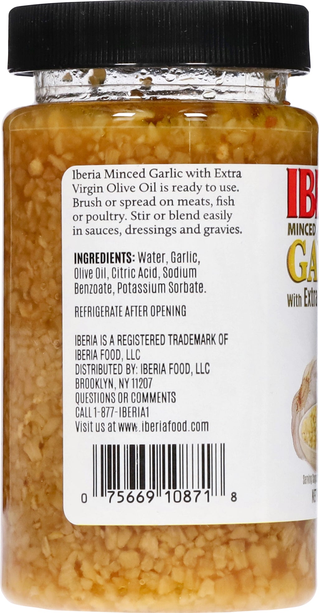 Iberia Minced Garlic w/ Olive Oil 8 oz