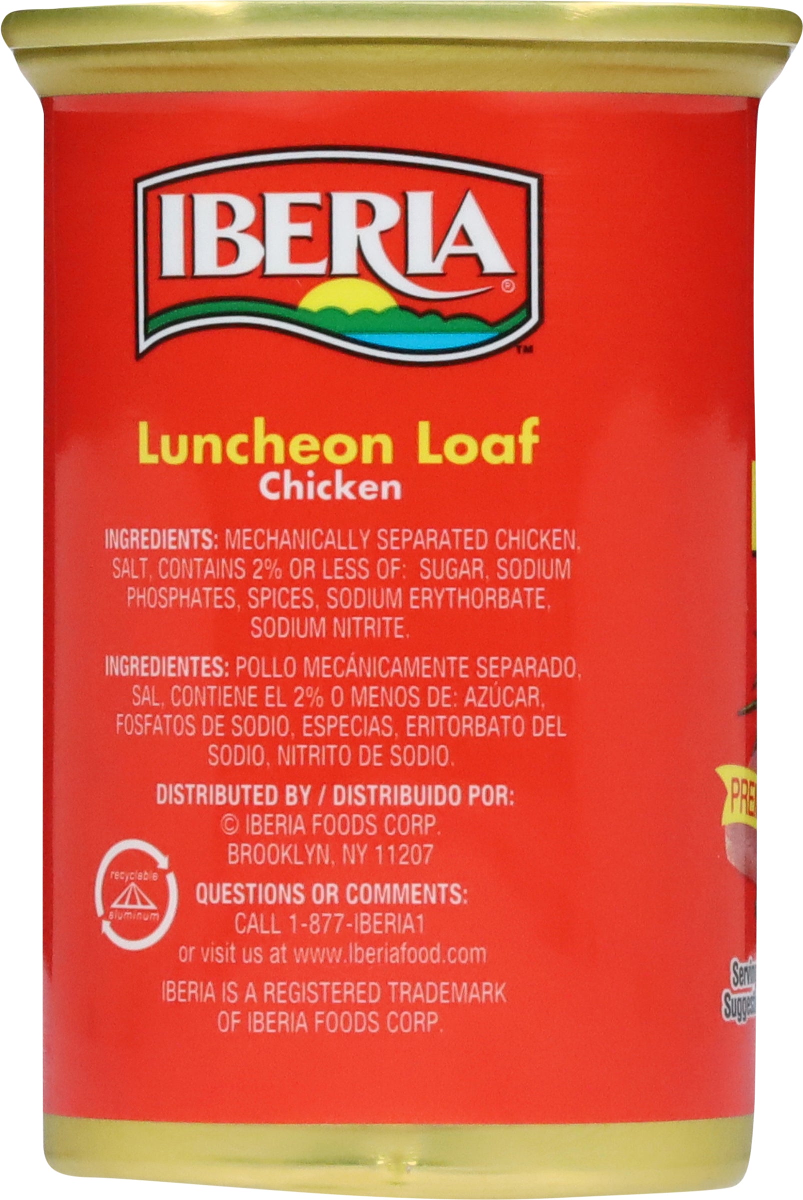 Iberia Chicken Luncheon Loaf 12 oz