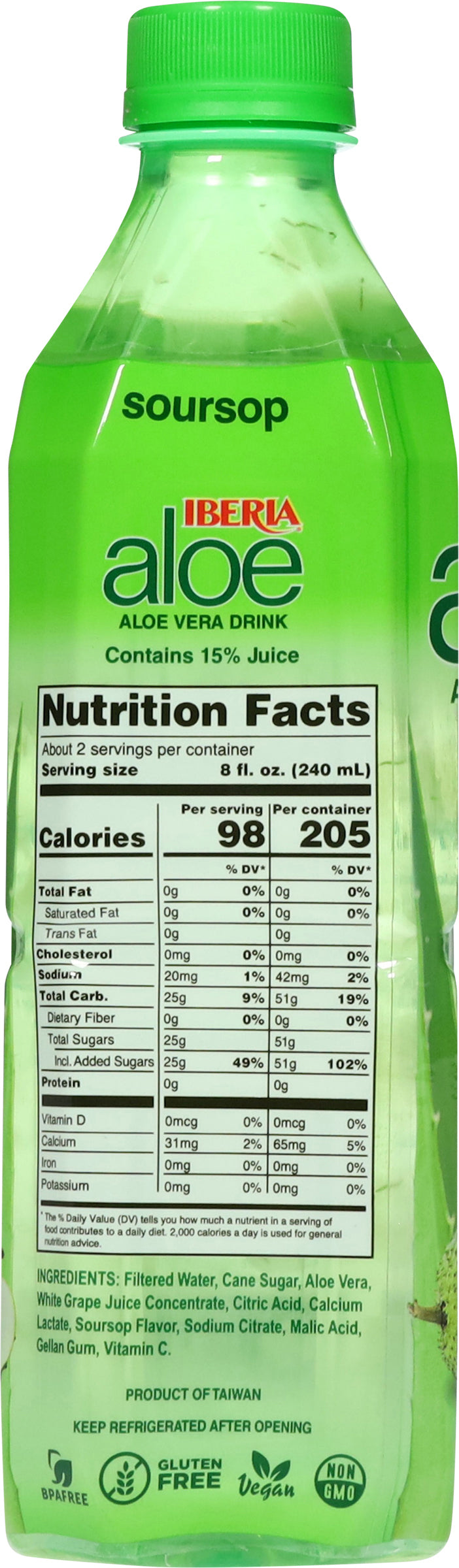 Iberia Aloe Vera Soursop 16.9 oz