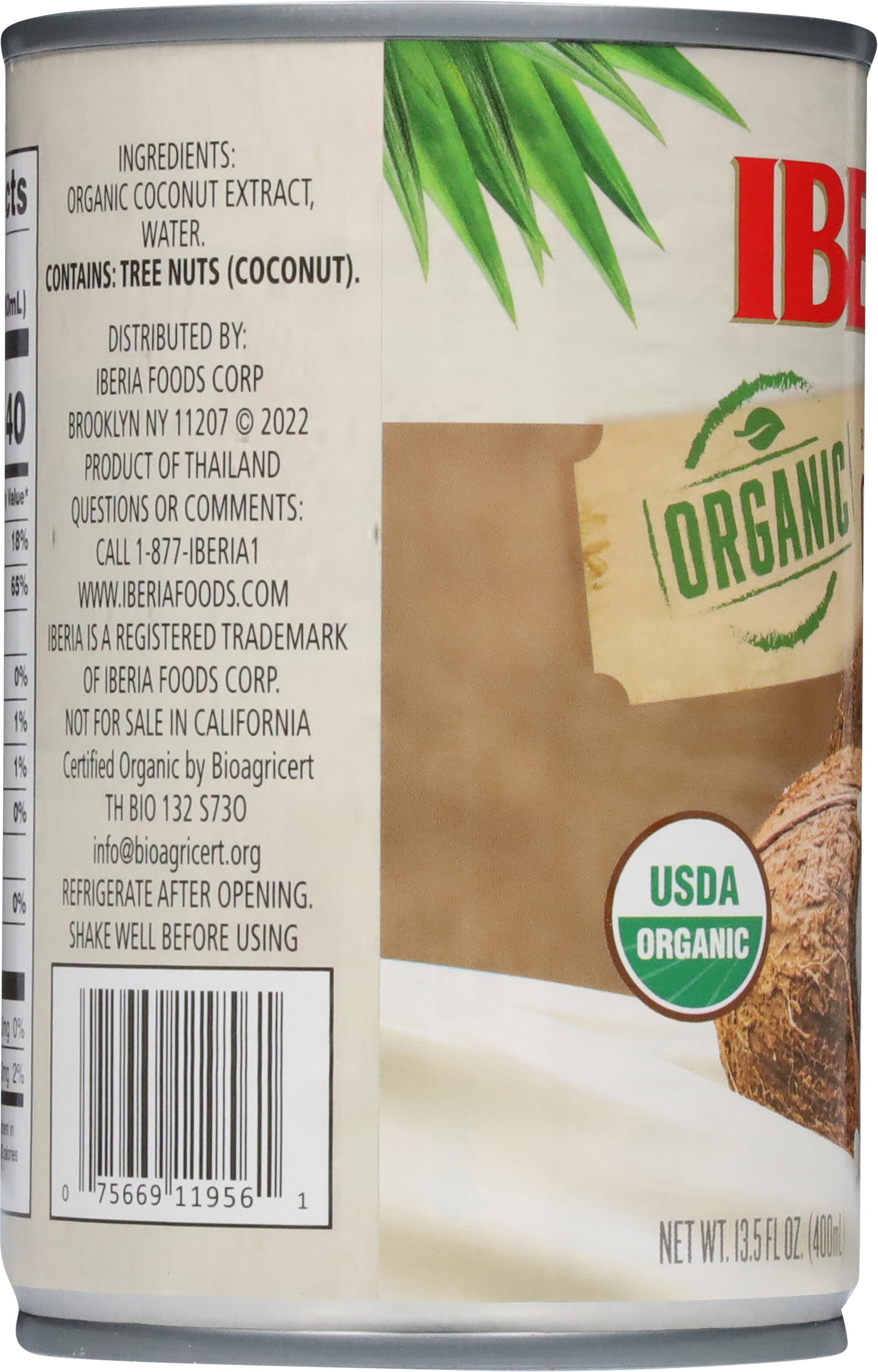 Iberia Organic Coconut Milk 13.5 oz