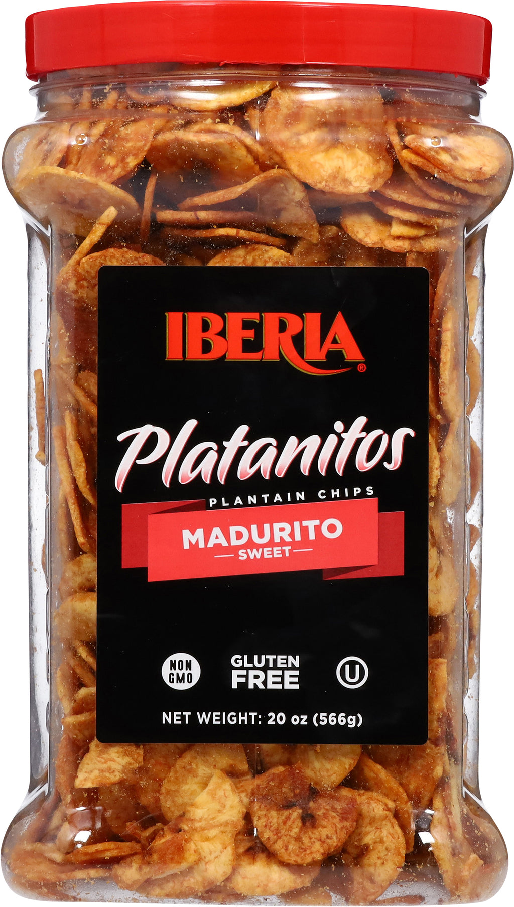 Iberia Sweet Plantain Chips (Jar) 20 oz