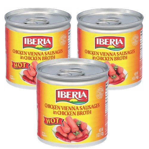 Iberia Hot Chicken Vienna Sausages 5 oz Pack of 3